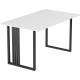 Стол Mio Tesoro Франко 100x60 белый/черный
