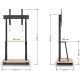 Стойка для телевизора Holder PR-108 черный/дуб