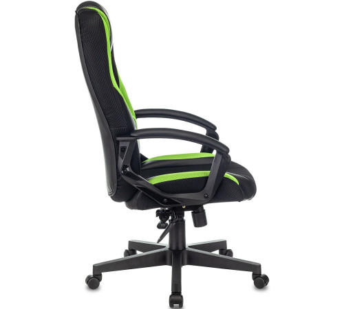 Кресло Zombie 9 черный/салатовый