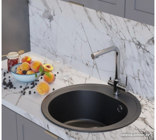 Кухонная мойка Mixline ML-GM11 551829 ультра-черный