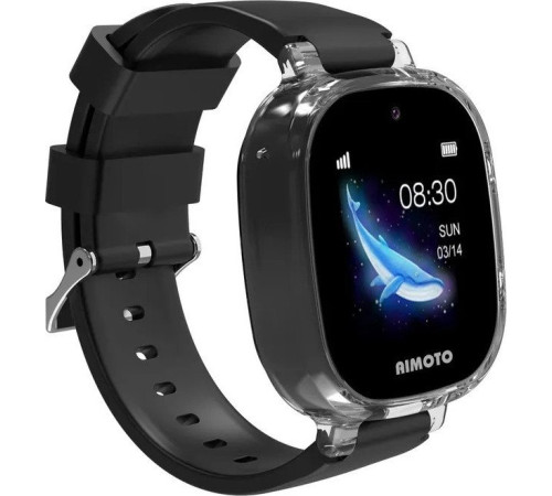 Умные часы с наушниками Aimoto Crystal 4G черный