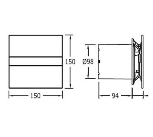 Осевой вентилятор CATA E-100 M