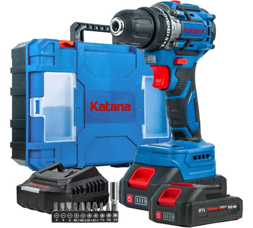 Дрель-шуруповерт Katana CD3501 с 2-мя АКБ, кейс