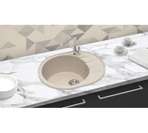 Кухонная мойка Berge BR-6201 бежевый матовый