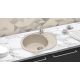 Кухонная мойка Berge BR-6201 бежевый матовый