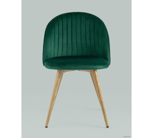 Стул Stool Group Лион Страйпс DC-69030G HLR-56 велюр зеленый