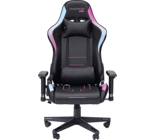 Игровое геймерское кресло CHAIRMAN CH32 экокожа, черный