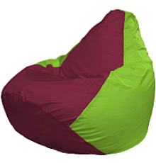 Кресло-мешок Flagman Груша Супер Мега 4XL Г5.1-305 бордовый/салатовый
