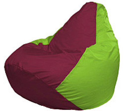 Кресло-мешок Flagman Груша Супер Мега 4XL Г5.1-305 бордовый/салатовый