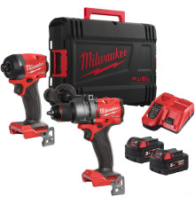 Milwaukee M18 FPP2A3-502X Fuel 4933480873 шуруповерт, винтоверт, 2 АКБ, кейс