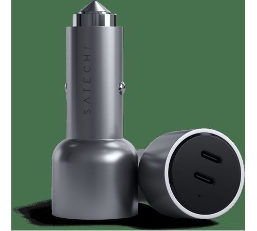Автомобильное зарядное Satechi 40W Dual USB-C PD Car Charger ST-U2C40CCM