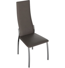 Стул Трия Кредо хром/кожзам коричневый шоколад 797