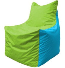 Кресло-мешок Flagman Фокс Ф2.1-168 салатовый/голубой