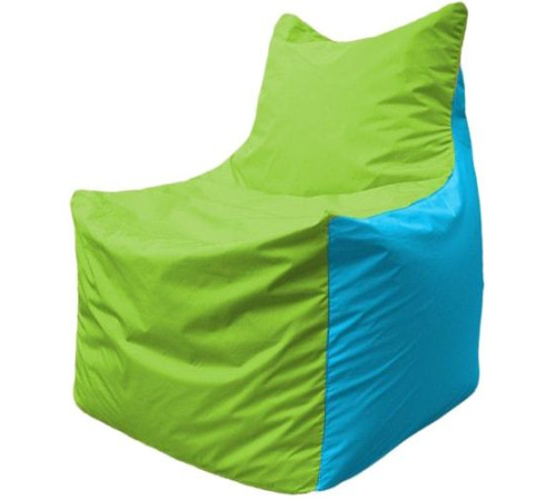 Кресло-мешок Flagman Фокс Ф2.1-168 салатовый/голубой