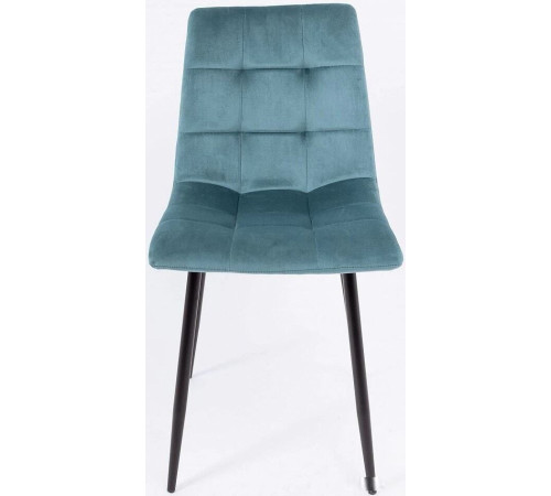 Стул AksHome Dallas 76331 велюр, бирюзовый/черный