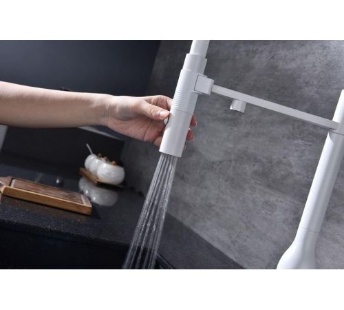 Смеситель Paulmark Magneto One Ma213188-WH белый/белый матовый