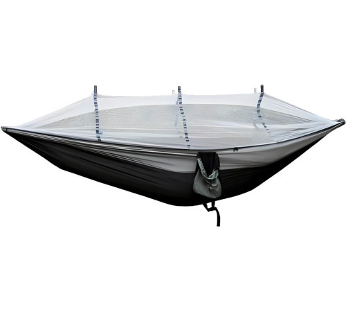 Туристический гамак Coyote с москитной сеткой TBD0604408901A черный/серый