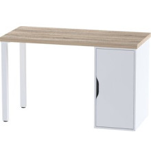 Офисный стол Mebelain Ингар 1/DV/T дуб беленый/белый