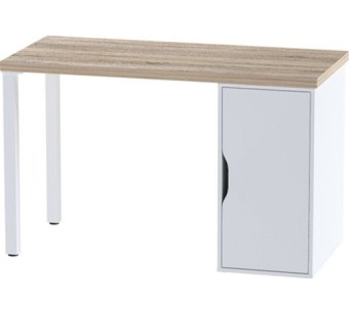Офисный стол Mebelain Ингар 1/DV/T дуб беленый/белый