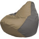Кресло-мешок Flagman Груша Г2.1-86 тёмно-бежевый/серый