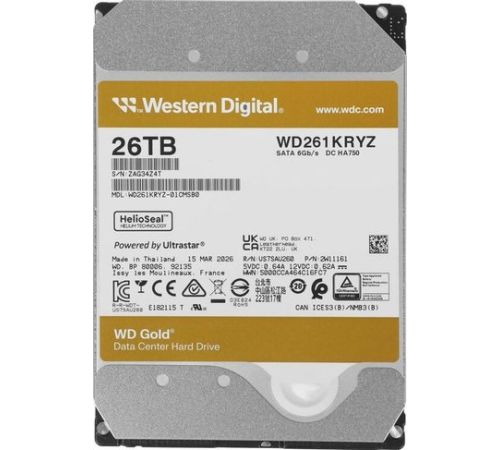 Жесткий диск WD Gold 26TB WD261KRYZ