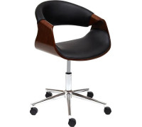 Офисное кресло TetChair Bend орех/кожзам черный