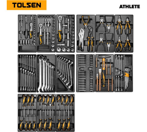 Универсальный набор инструментов Tolsen TT85412-189 189 предметов