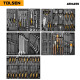Универсальный набор инструментов Tolsen TT85412-189 189 предметов