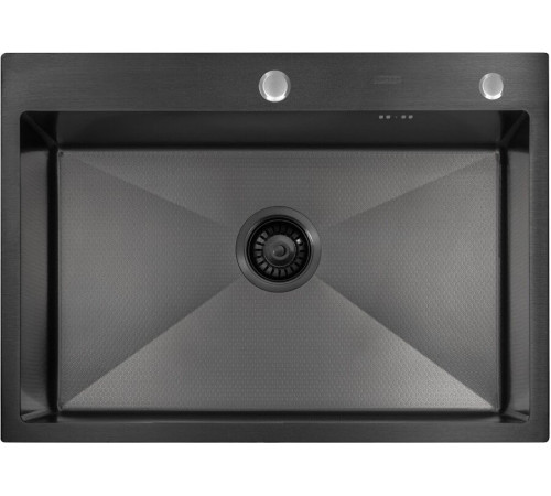 Кухонная мойка ARFEKA ECO AR 700*500 BLACK PVD NANO DECOR