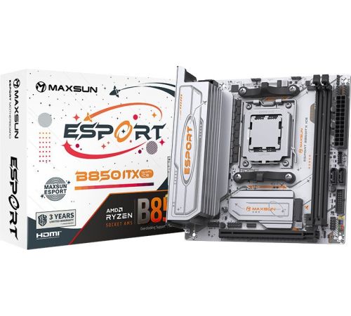 Материнская плата Maxsun eSport B850ITX WiFi Ice