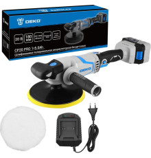 Полировальная машина Deko CP20 PRO 084-1087 с 1-им АКБ