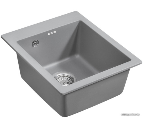 Кухонная мойка Paulmark Kante 40 PM104249-GRM серый/серый металлик