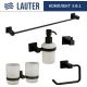 Набор аксессуаров для ванной Lauter 21SH6082 + 21SH6172 + 21SH6092 + 21SH6072 + 21SH6012 Matt Black, 5 предметов