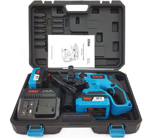 Перфоратор Toua DBLH180-1 с 1-им АКБ, кейс