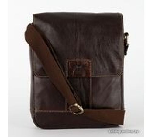 Сумка через плечо Poshete 253-6507-31-DBW коричневый