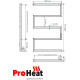 Полотенцесушитель ProHeat Snake 50х83 терморегулятор, таймер, черный муар