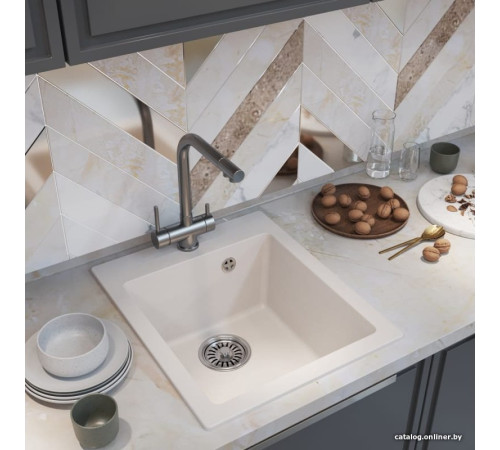 Кухонная мойка Mixline ML-GM14 551906 белый