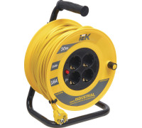 Удлинитель на катушке IEK УК30 WKP15-16-04-30 30 м, желтый