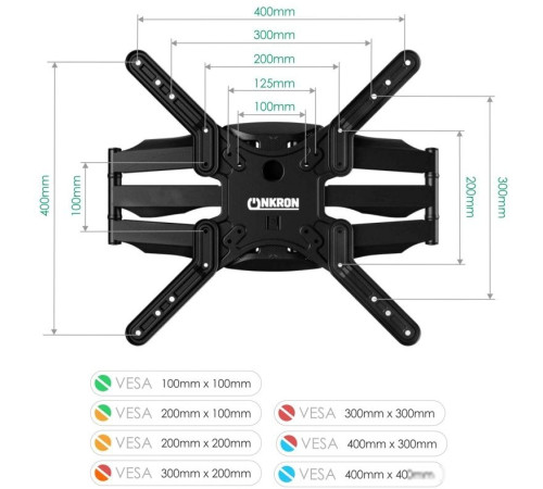 Кронштейн для телевизора Onkron M5 черный