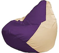 Кресло-мешок Flagman Груша Мега Super Г5.1-73 фиолетовый/светло-бежевый