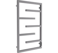 Полотенцесушитель Маргроид Ferrum Preim СНШ профильный 80*50 Графит, скрытого монтажа, таймер справа