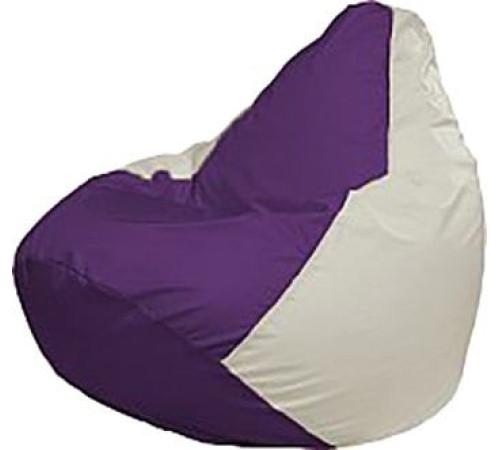 Кресло-мешок Flagman Груша Мега Super Г5.1-36 фиолетовый/белый