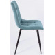 Стул AksHome Dallas 76331 велюр, бирюзовый/черный