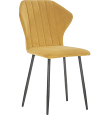 Стул Leset Гувер полоса черный/ultra mustard