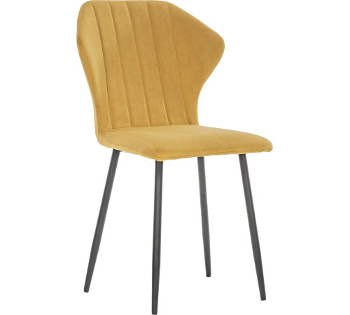 Стул Leset Гувер полоса черный/ultra mustard