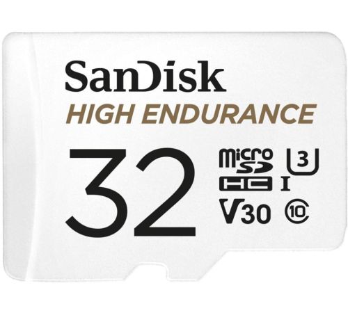 Карта памяти SanDisk High Endurance microSDHC SDSQQNR-032G-GN6IA 32GB с адаптером