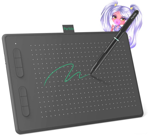 Графический планшет Parblo Ninos N10B черный