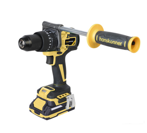 Ударная дрель-шуруповерт Hanskonner HCD20165PRO с 2-мя АКБ, кейс