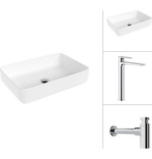 Умывальник Lauter 21487-50 + Reef 21CK8678C с сифоном 21635CH хром