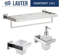 Набор аксессуаров для ванной Lauter 21SH71061 + 21SH71091 + 21SH71151 Chrome, 3 предмета